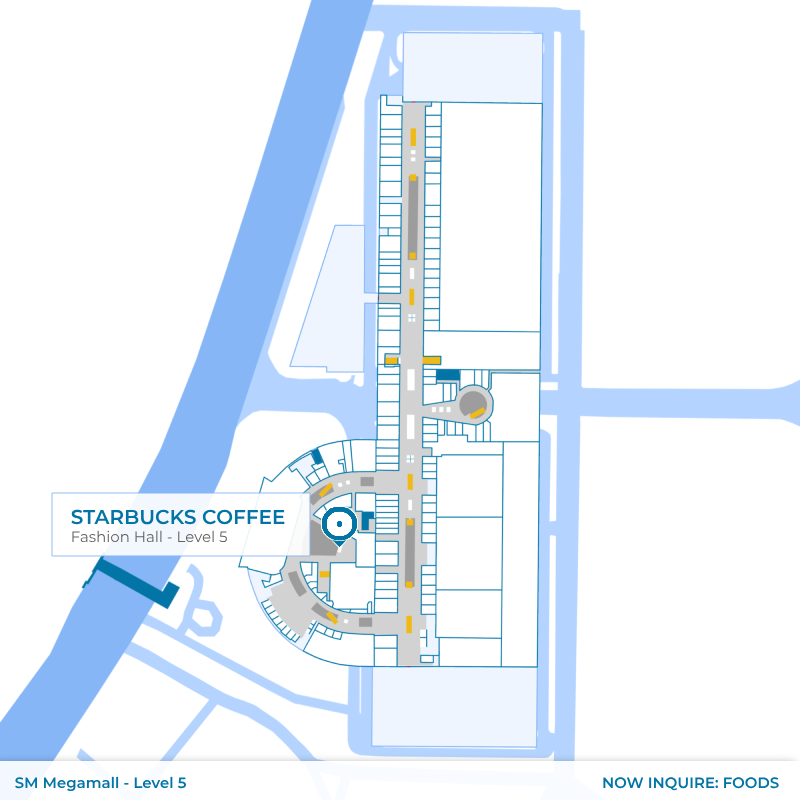 Map - Starbucks Coffee - SM Megamall - Fashion Hall - Level 5